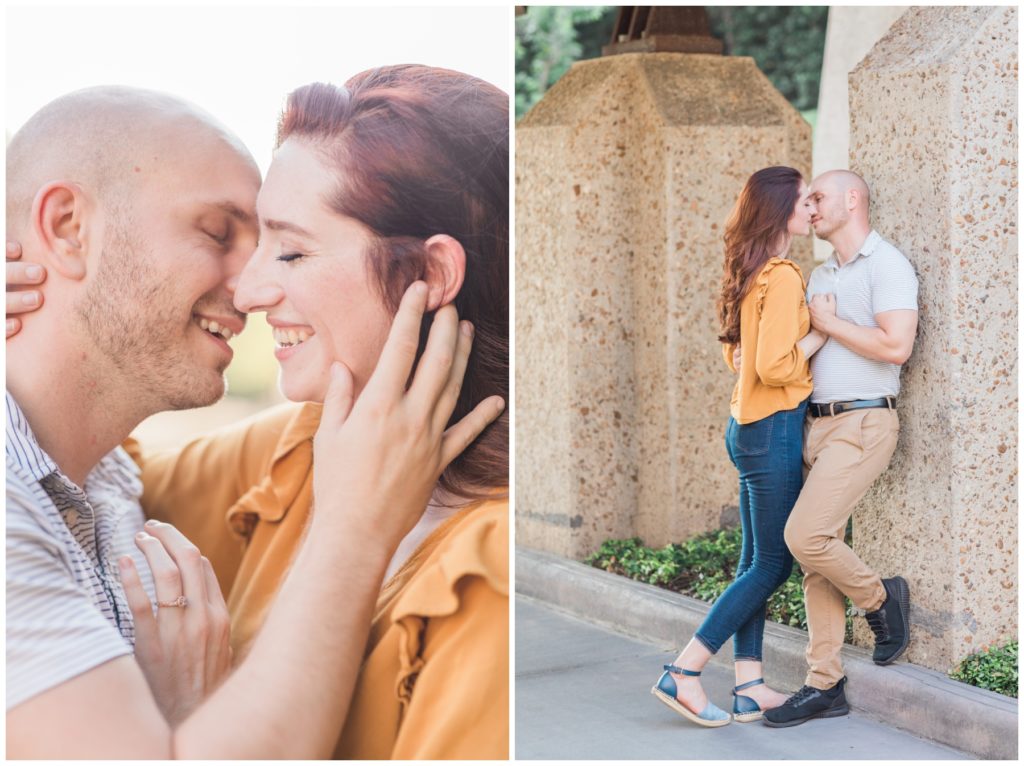 engagement photography at the woodlands waterway