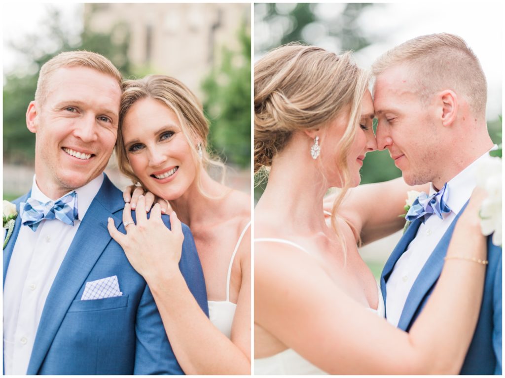 Bride and groom portraits from an elopement in Houston