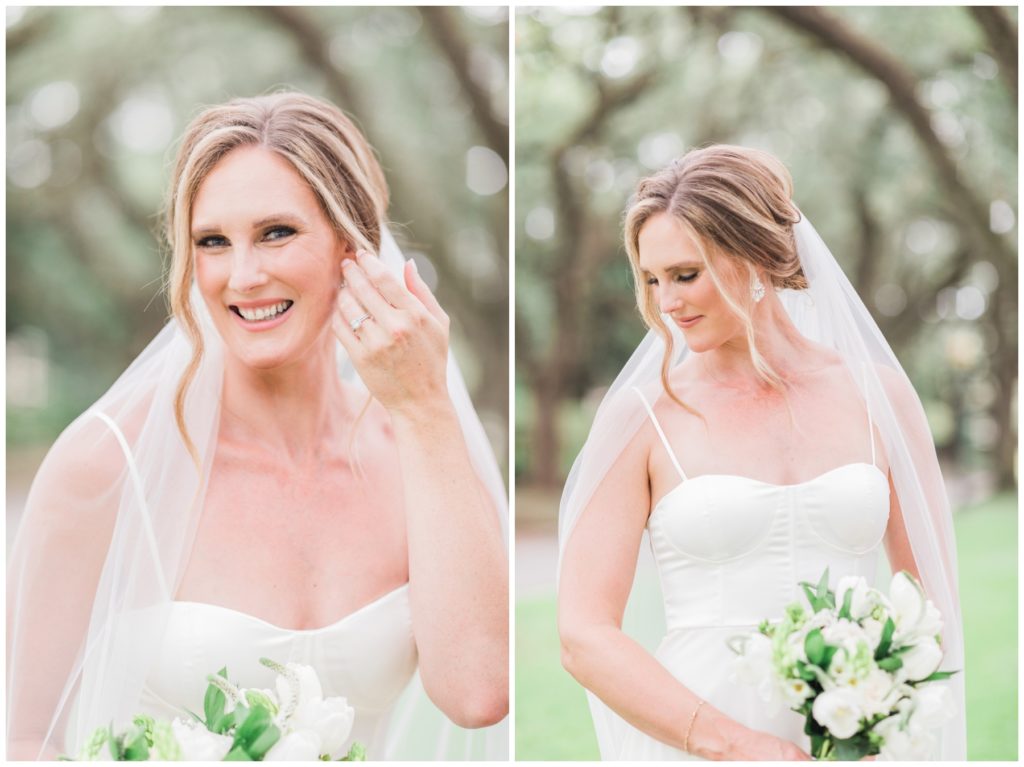 Bridal portraits from an elopement in Houston
