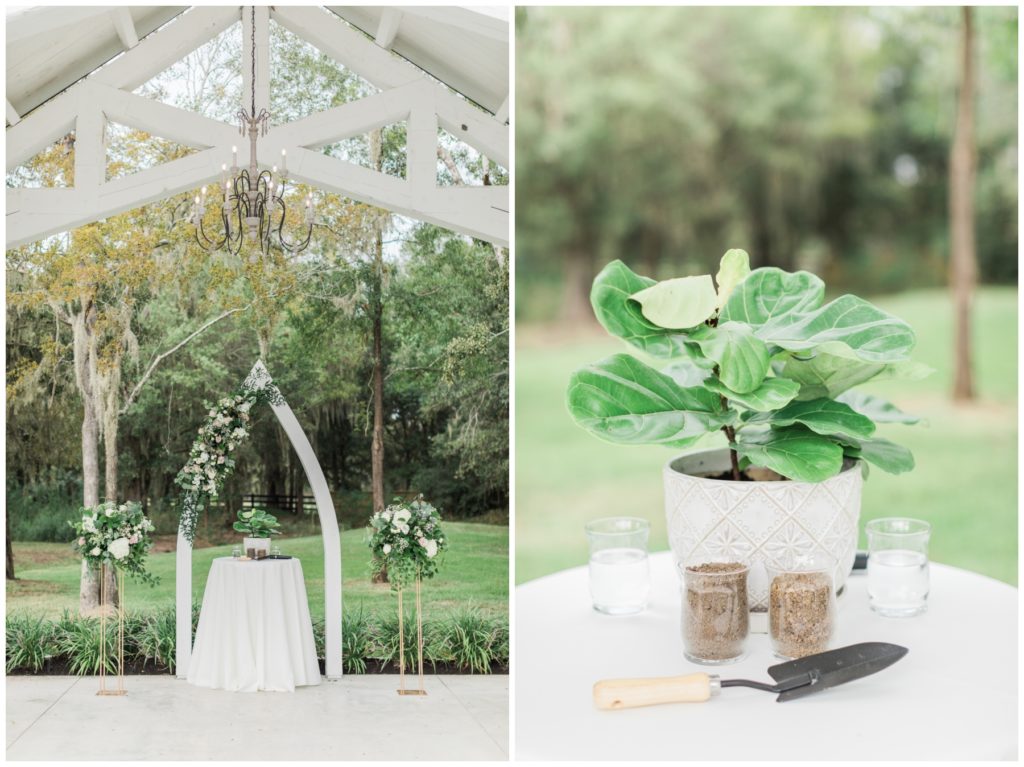 outdoor wedding at the springs wallisville