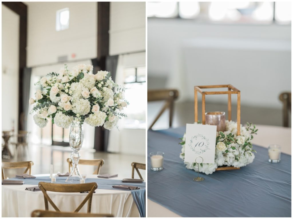 Reception details at Deep in the Heart Farms