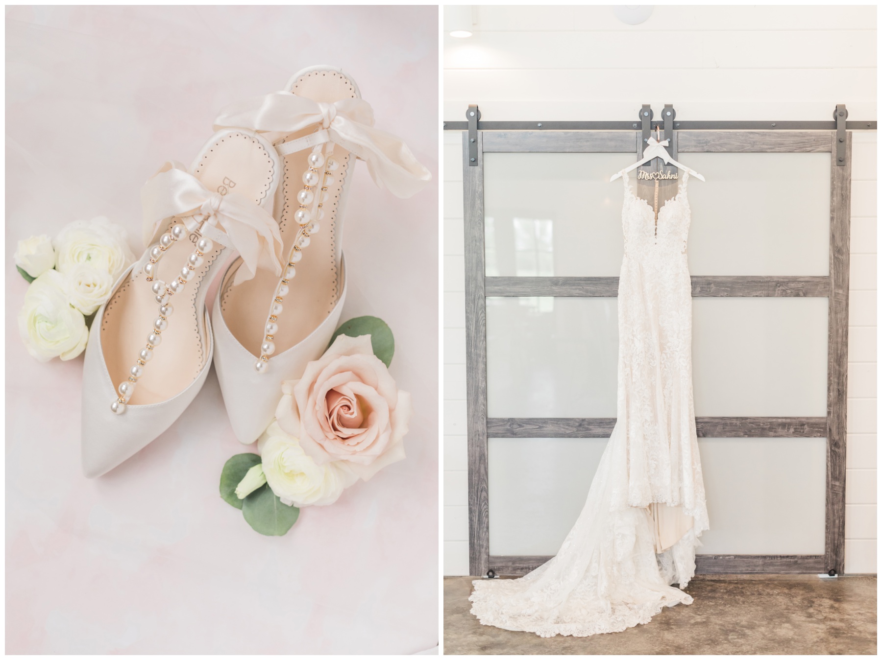 lace sheath gown with beading and Lucia pearl heels by Bella Belle shoes