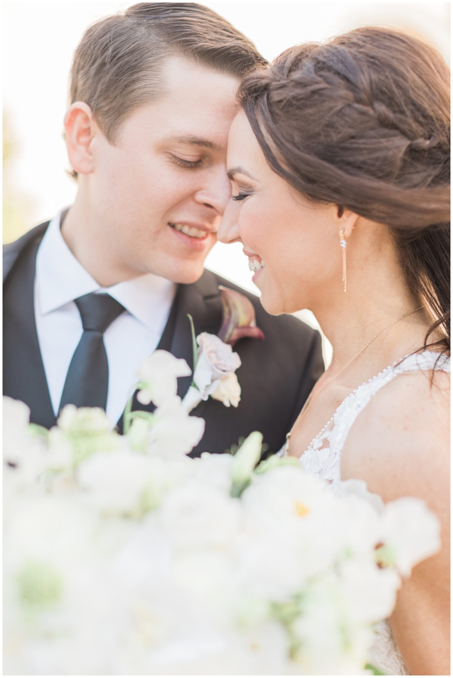 Bride and groom portraits in Downtown Houston