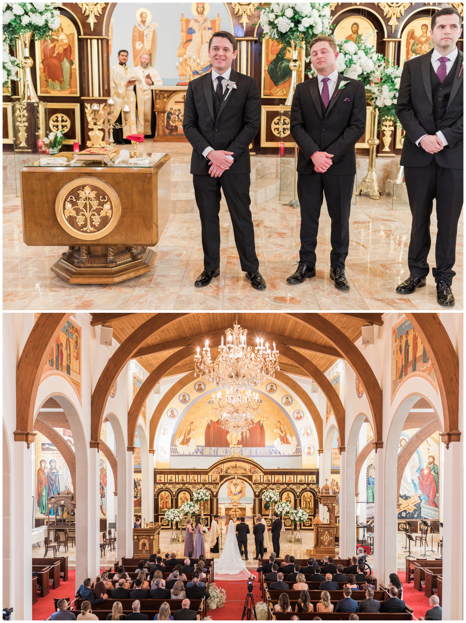 Wedding ceremony at St. George Orthodox Church