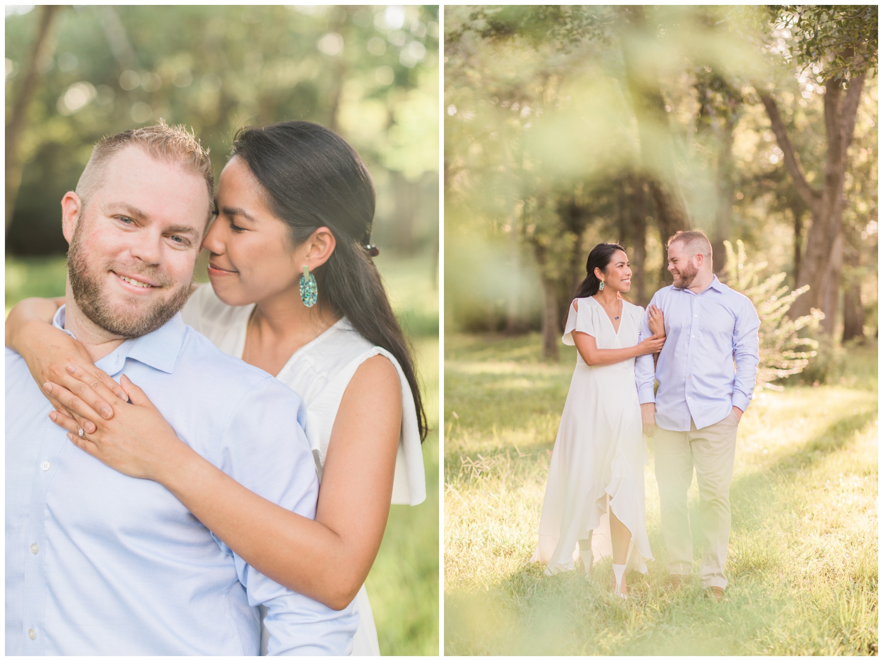 Romantic engagement session in Houston, Texas