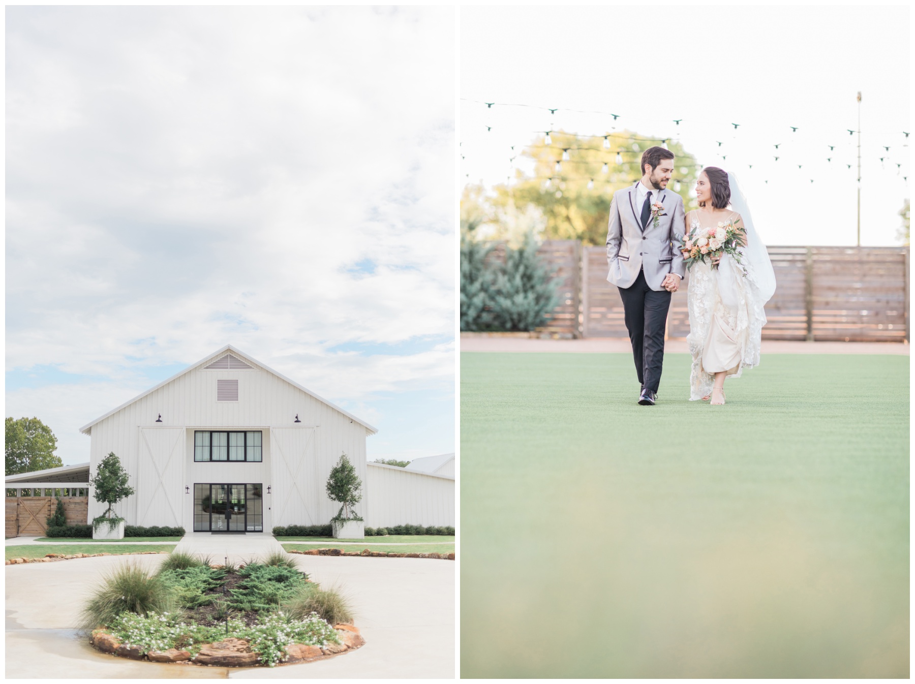 Outdoor ceremony at The Farmhouse in Houston, Texas