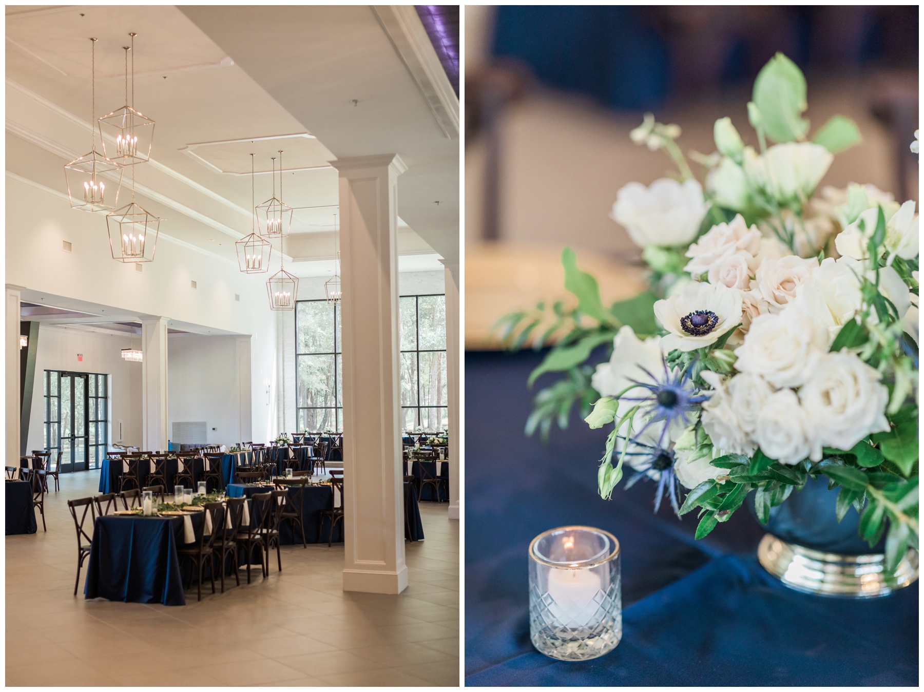 Fall wedding reception at The Luminaire in Houston, Texas