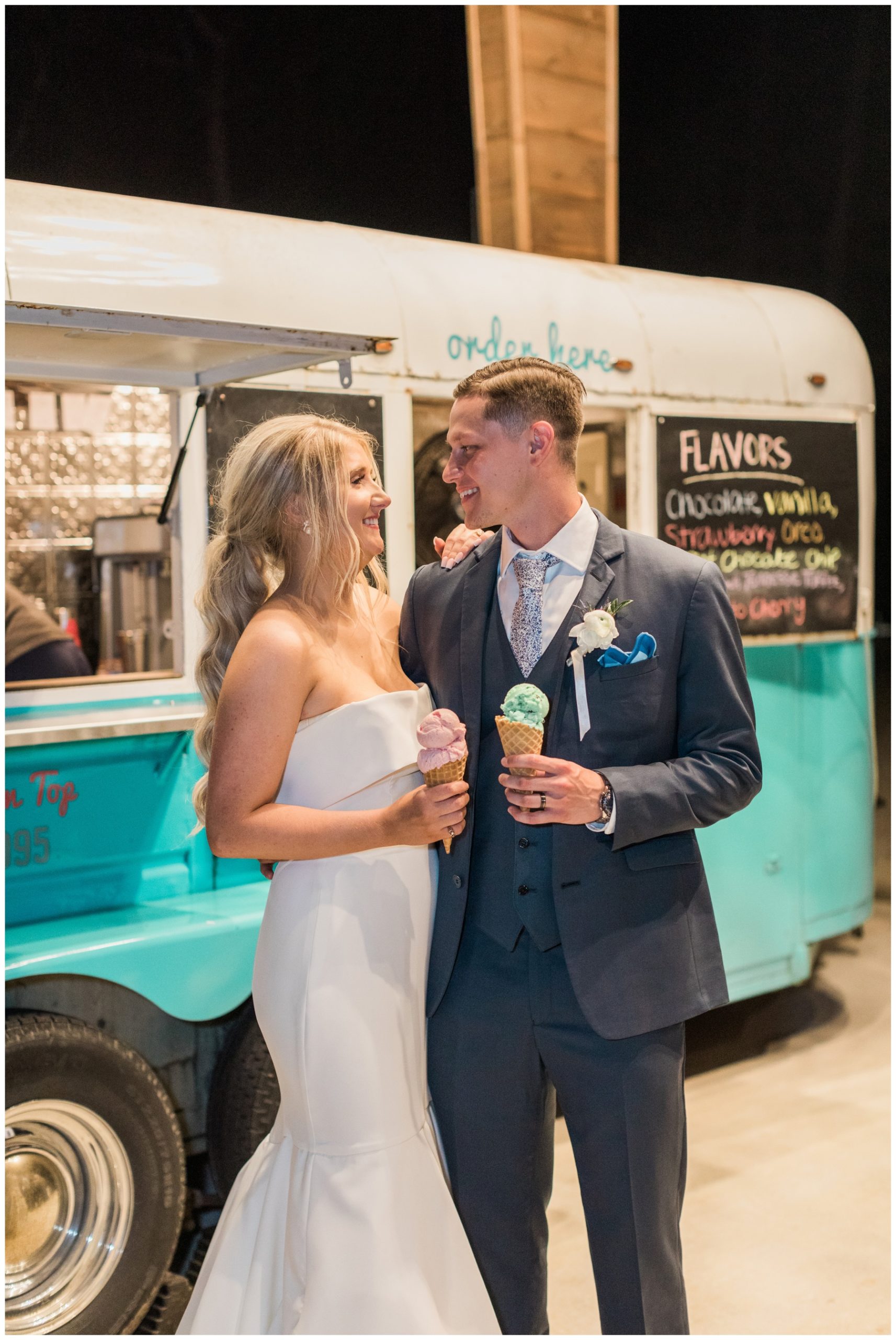 Ice cream truck at wedding