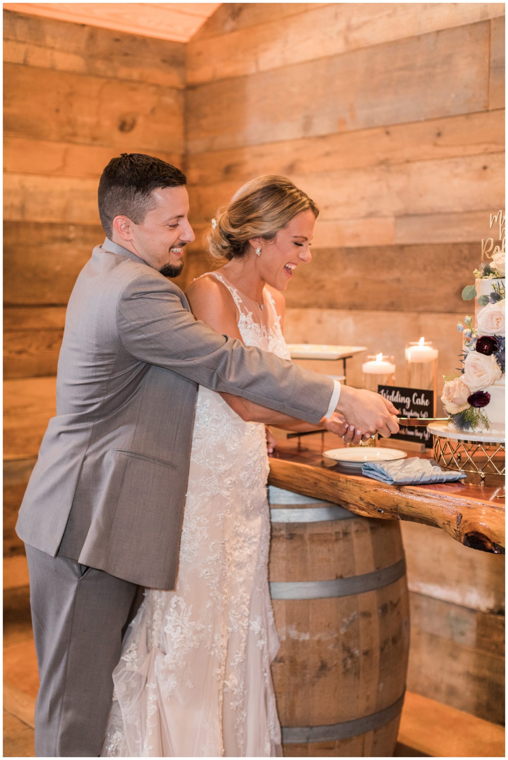 Wedding reception at The Vine in The Barrel Barn