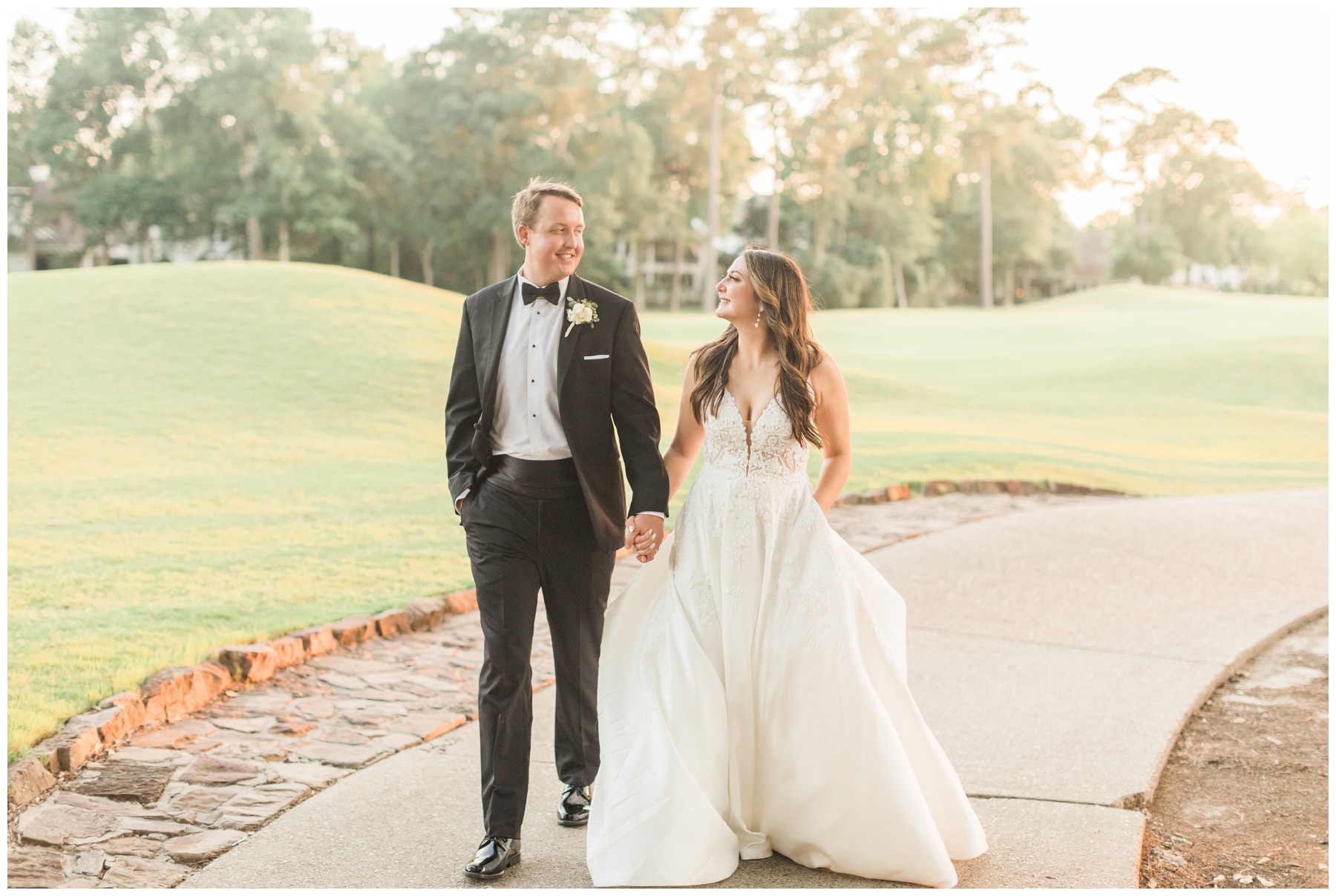 Bridal portraits at The Woodlands Country Club