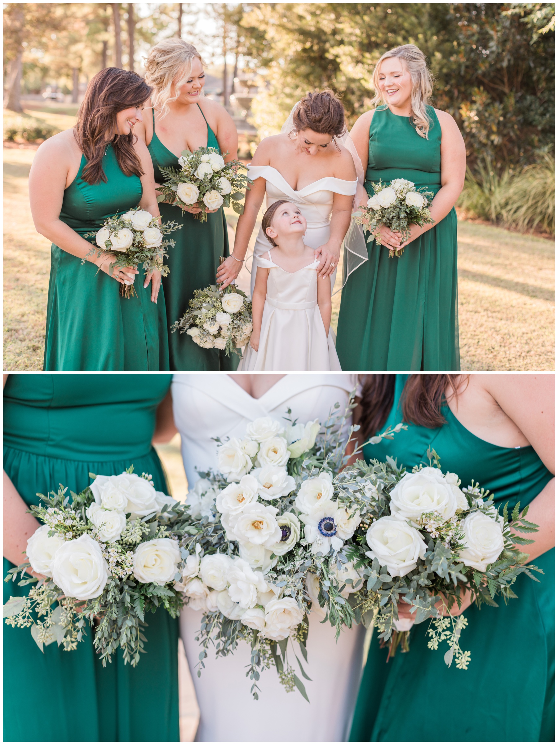 Bridal party portraits at Bentwater Yacht Club