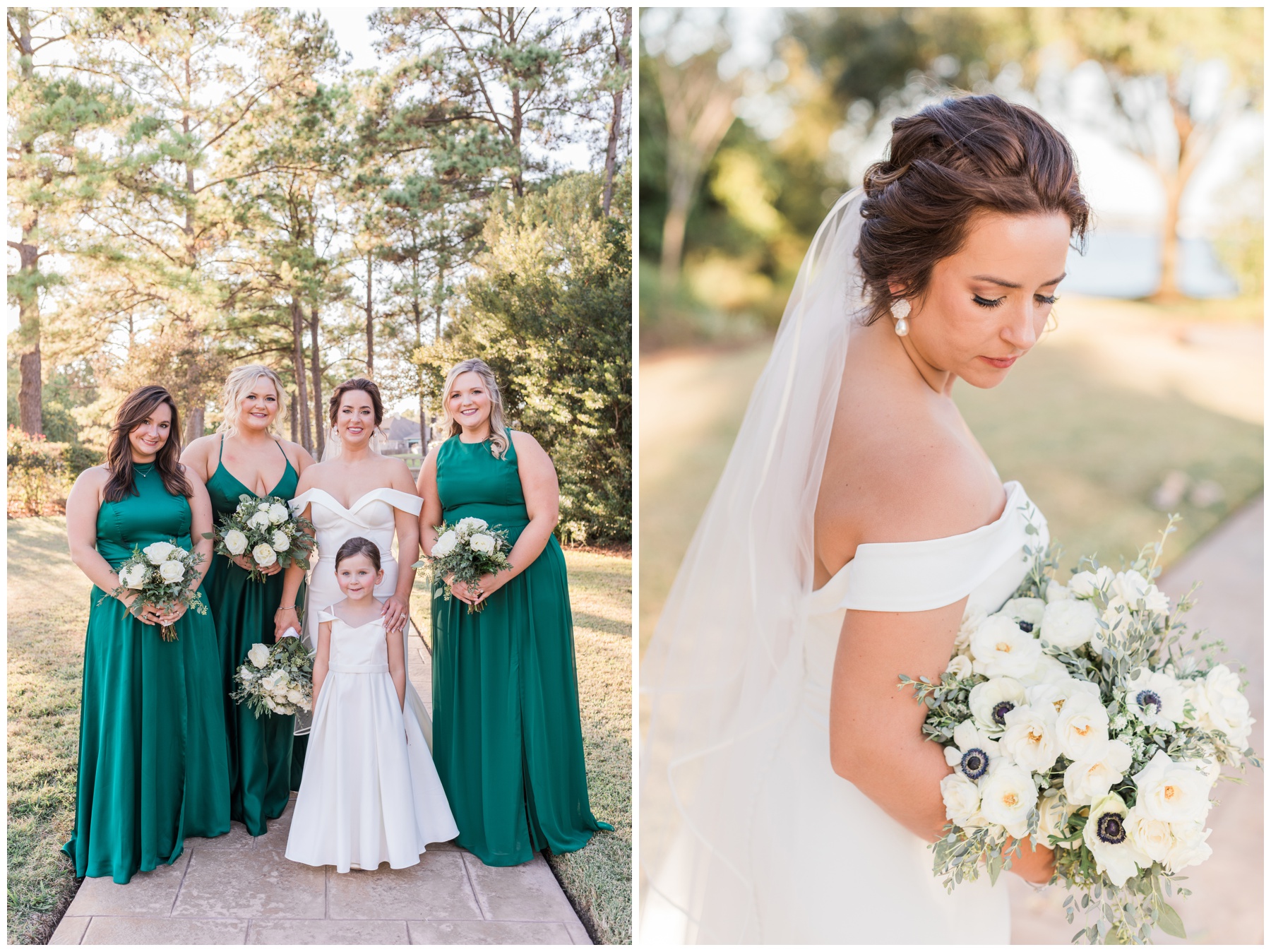 Bridal party portraits at Bentwater Yacht Club