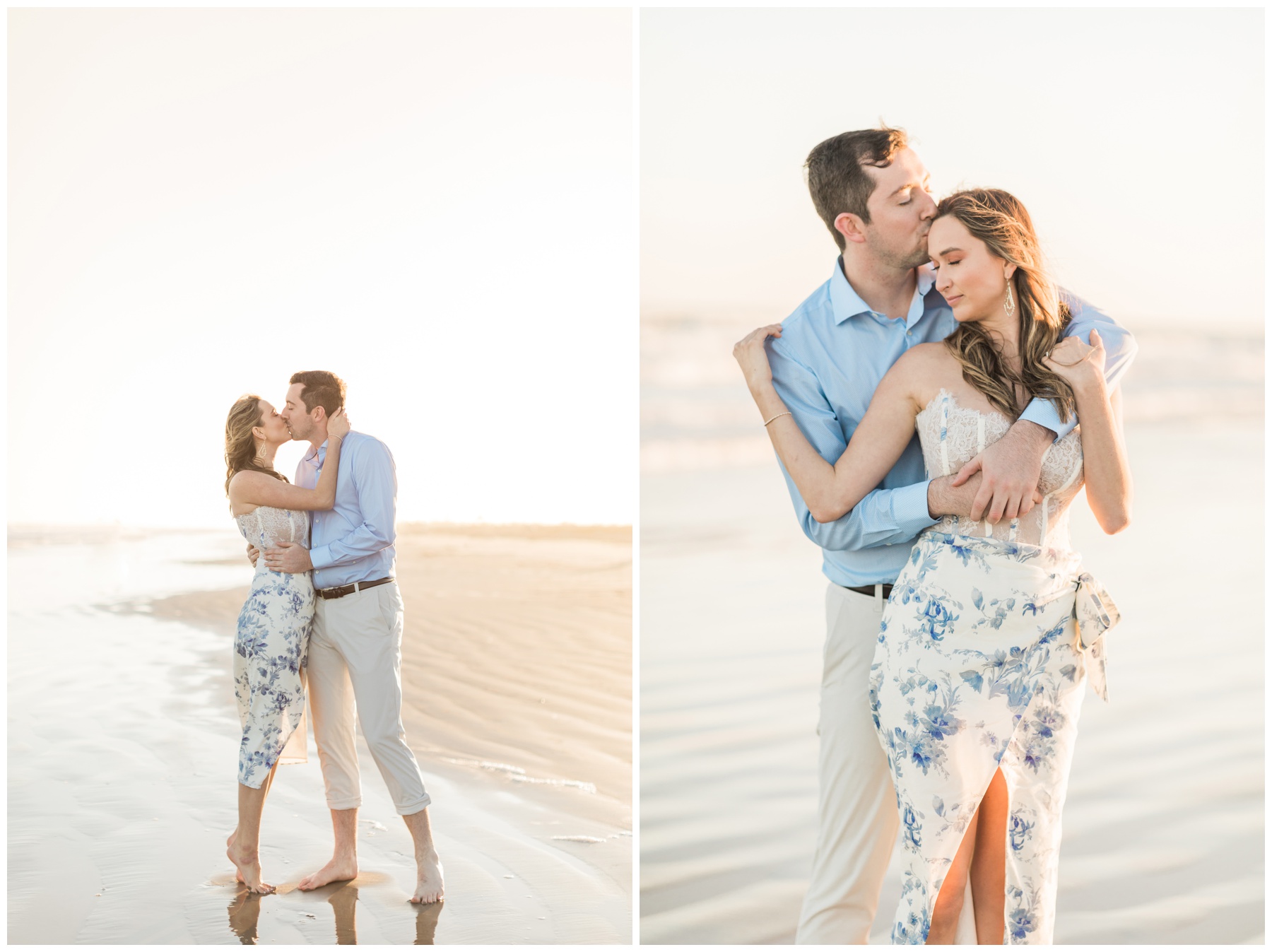 Beach engagement session outfits