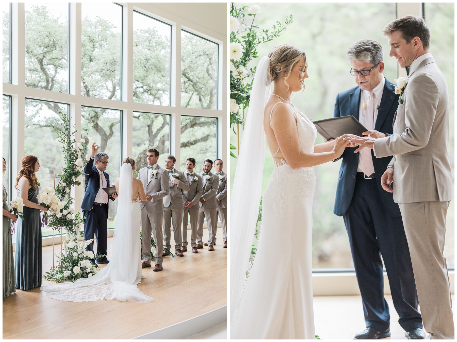 Wedding ceremony in the Chapel at The Preserve at Canyon Lake